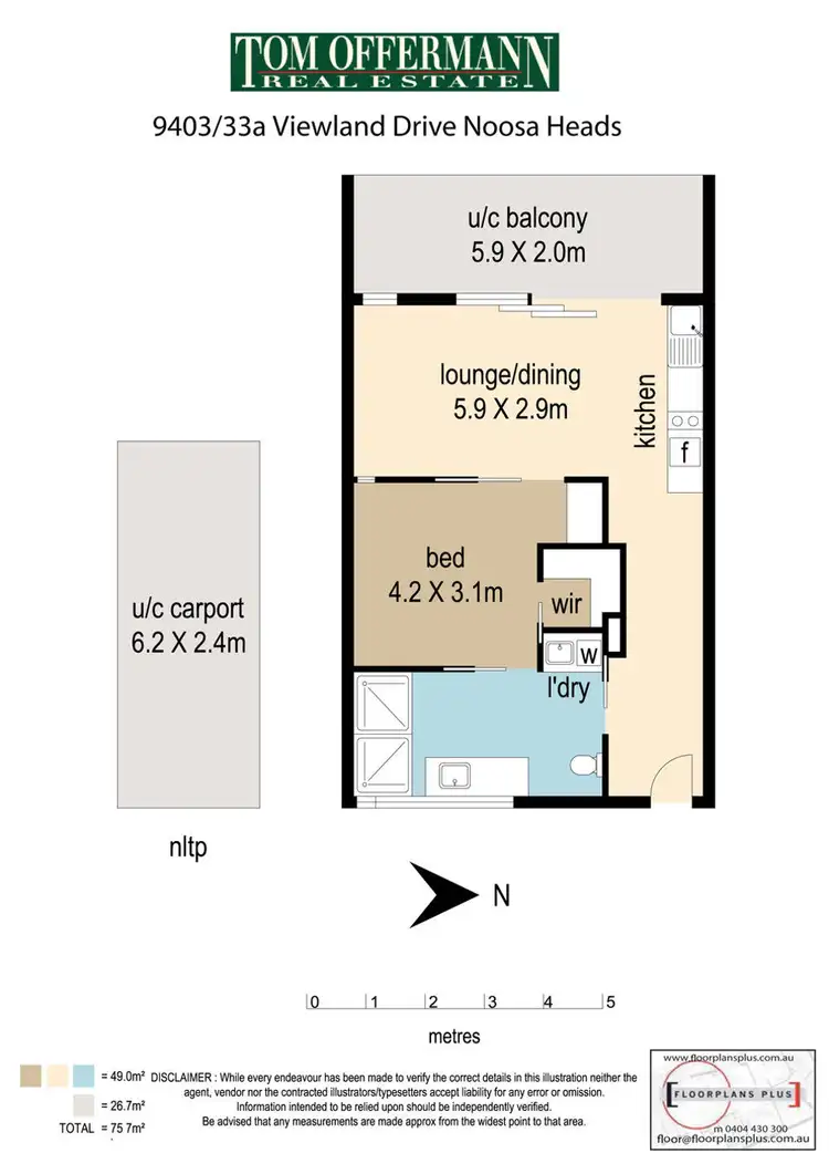 Floorplan of Homely unit listing, 9403/5 Morwong Drive, Noosa Heads QLD 4567