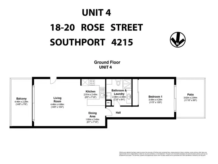 Floorplan of Homely house listing, 4/18-20 Rose Street, Southport QLD 4215