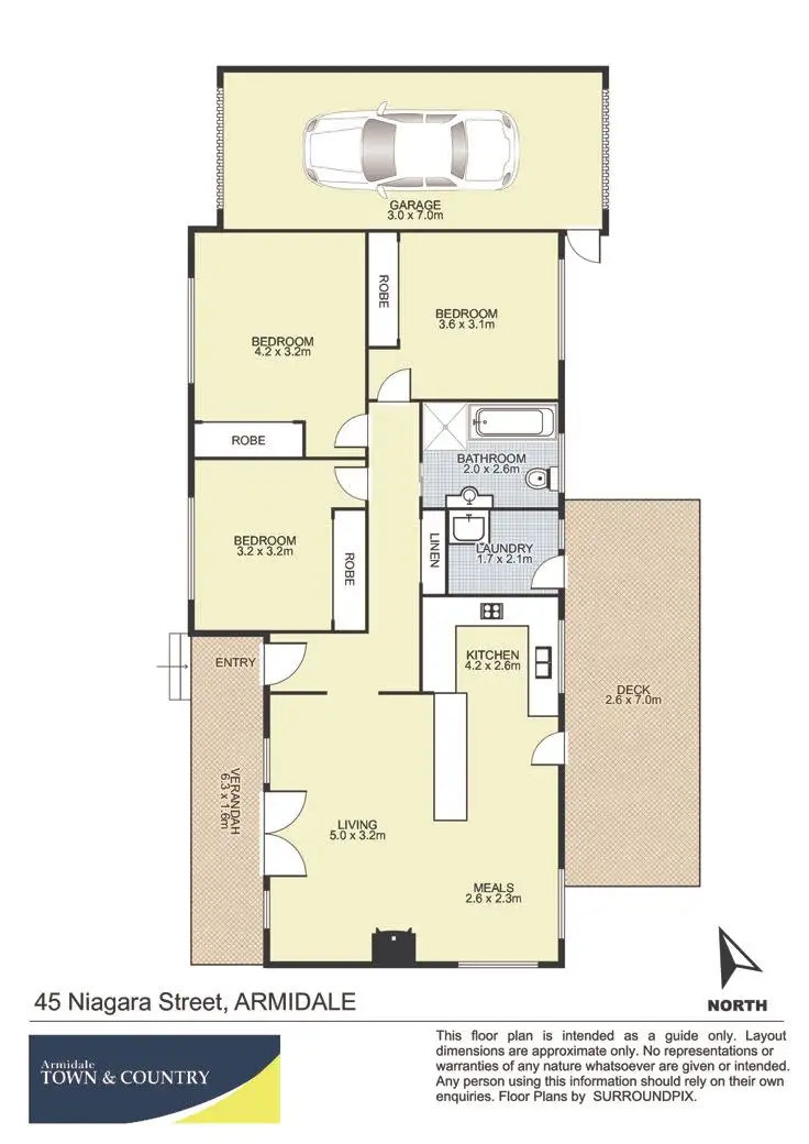 Floorplan of Homely house listing, 45 Niagara Street, Armidale NSW 2350