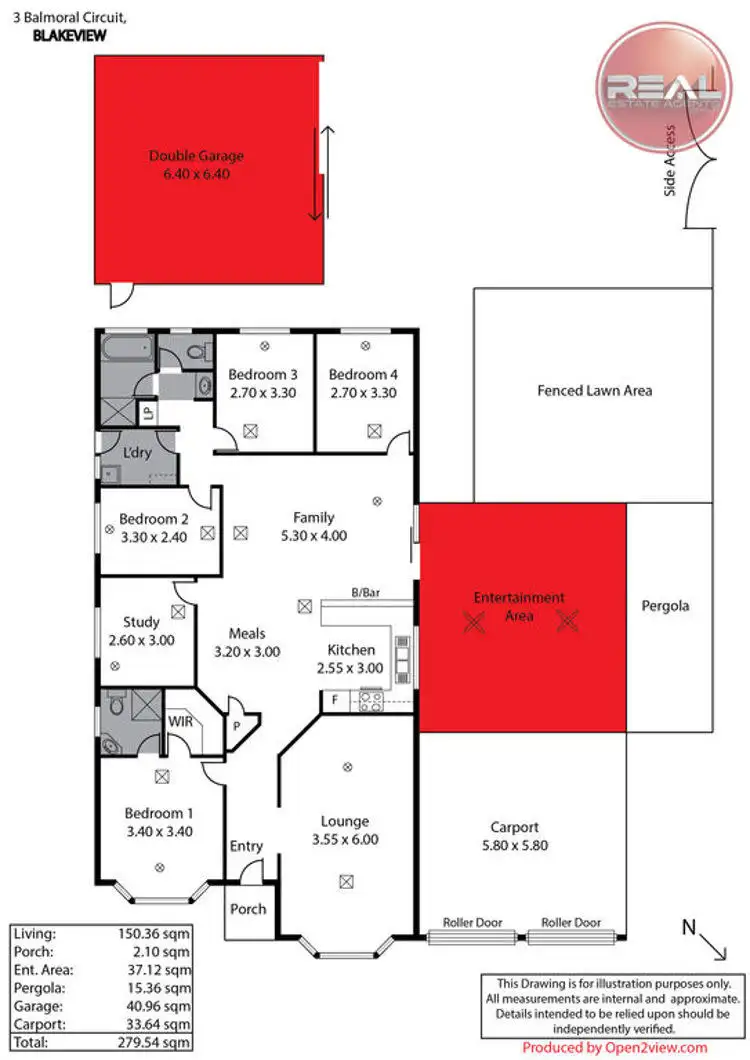 Floorplan of Homely house listing, 3 Balmoral Circuit, Blakeview SA 5114