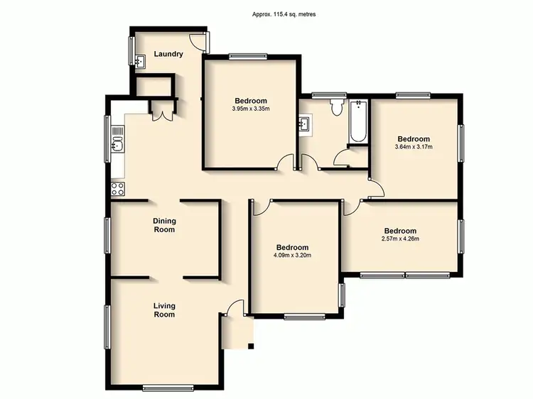 Floorplan of Homely house listing, 21 Osterley Road, Carina Heights QLD 4152