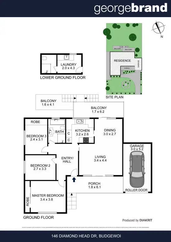 Floorplan of Homely house listing, 146 Diamond Head Dr, Budgewoi NSW 2262