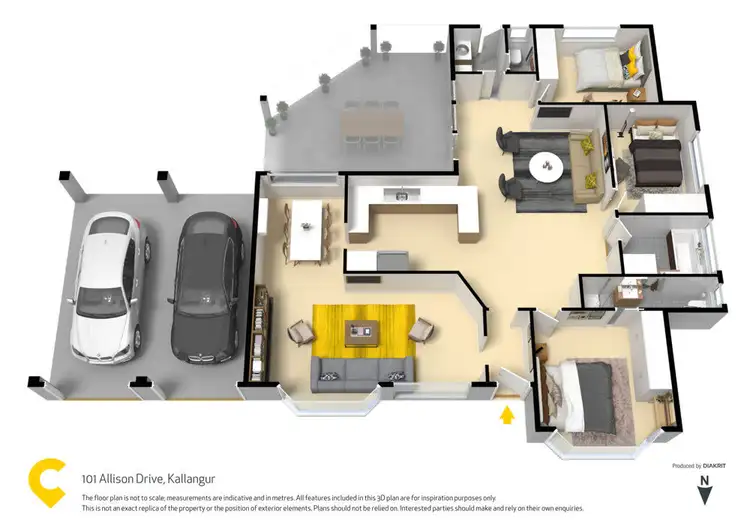 Floorplan of Homely house listing, 101 Allison Drive, Kallangur QLD 4503