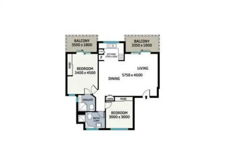 Floorplan of Homely unit listing, 1/65 Haig Street, Gordon Park QLD 4031