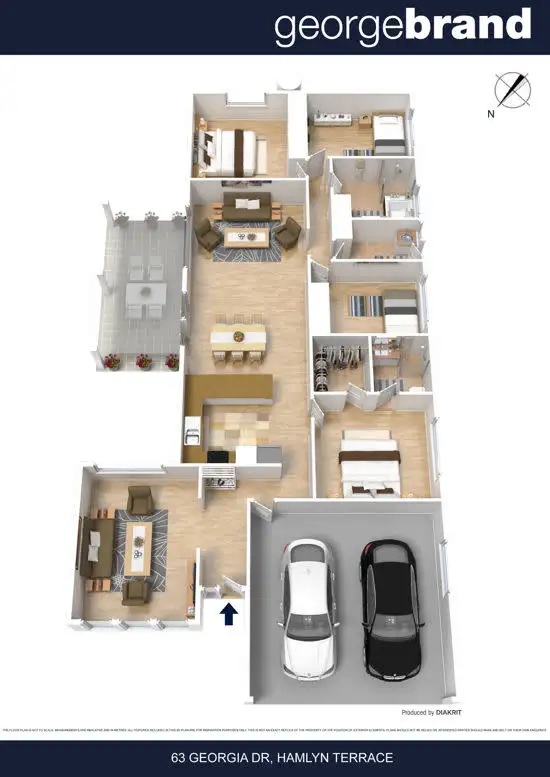 Floorplan of Homely house listing, 63 Georgia Drive, Hamlyn Terrace NSW 2259