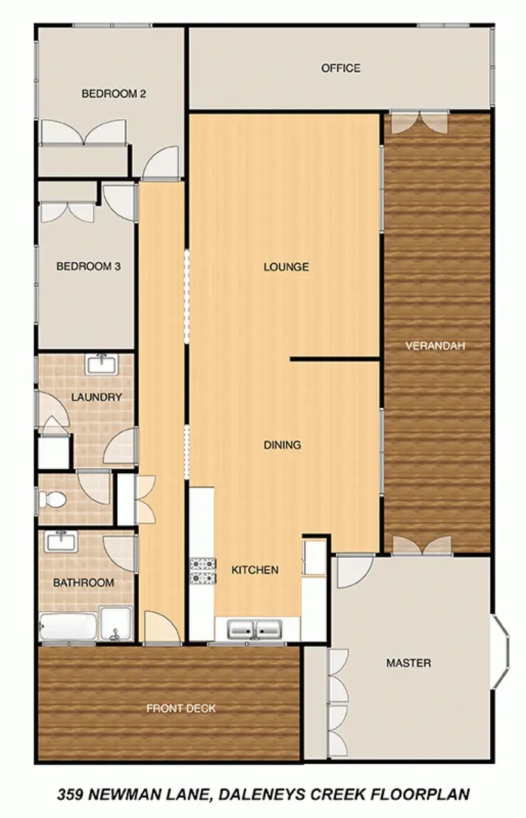Floorplan of Homely house listing, 539 Newman Lane, Delaneys Creek QLD 4514