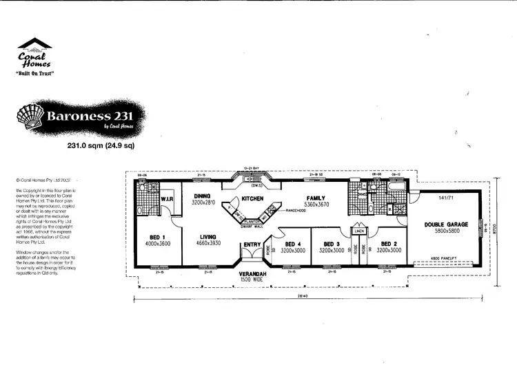 Floorplan of Homely rural property listing, 151-153 Wattlebird Drive, Elimbah QLD 4516