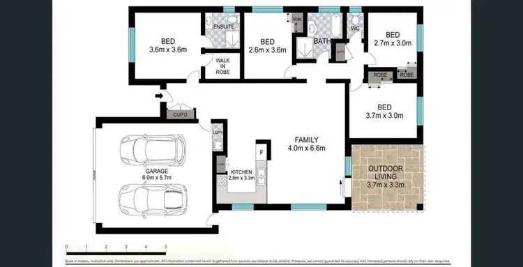 Floorplan of Homely house listing, 6 Bulloo Street, Glenvale QLD 4350