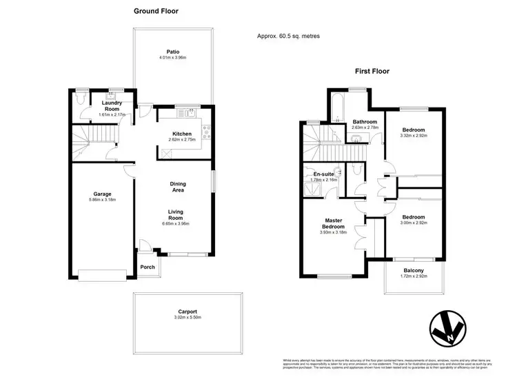 Floorplan of Homely townhouse listing, 2/217 Murphy Road, Geebung QLD 4034