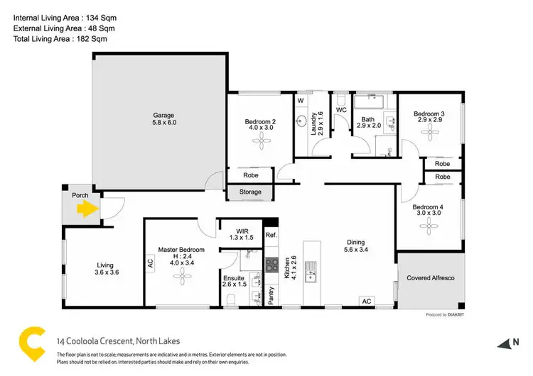 Floorplan of Homely house listing, 14 Cooloola Crescent, North Lakes QLD 4509