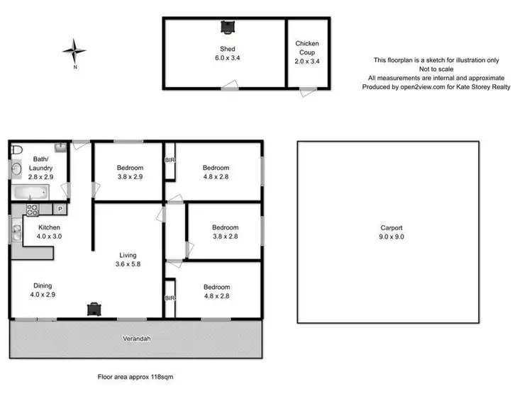 Floorplan of Homely house listing, 312 Heatherbell Road, Forcett TAS 7173