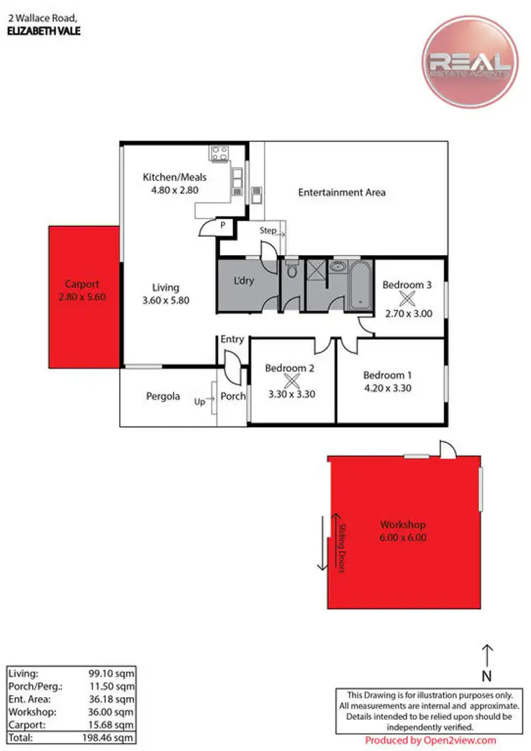 Floorplan of Homely house listing, 2 Wallace Road, Elizabeth Vale SA 5112