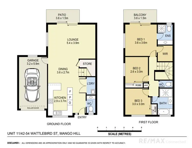 Floorplan of Homely townhouse listing, 11/42-51 Wattlebird Street, Mango Hill QLD 4509