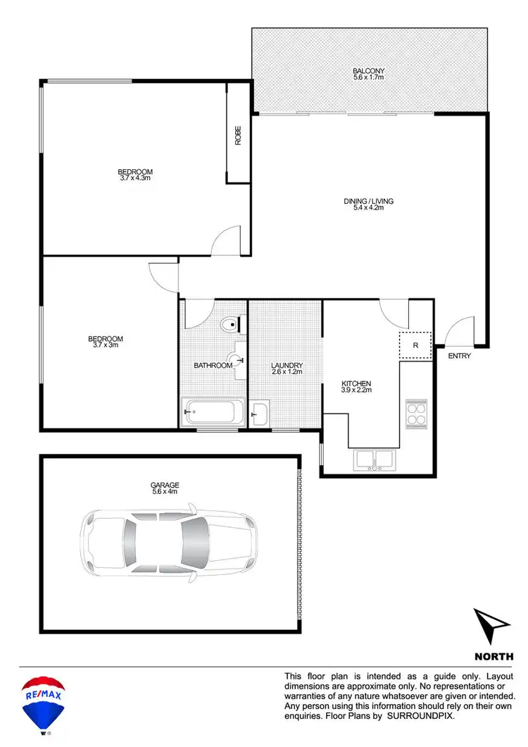 Floorplan of Homely unit listing, 25/59 Park Avenue, Kingswood NSW 2747