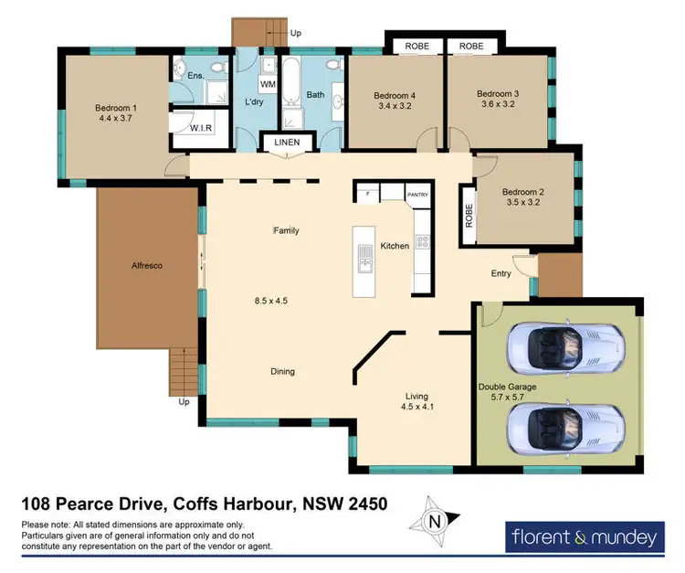 Floorplan of Homely house listing, 108 Pearce Dr, Coffs Harbour NSW 2450