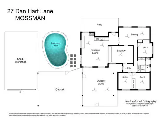 Floorplan of Homely house listing, 27 Dan Hart Lane, Mossman QLD 4873