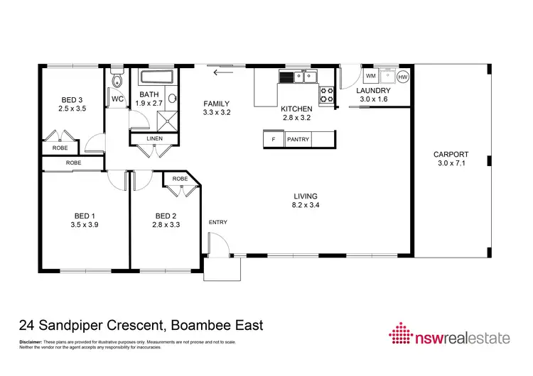 Floorplan of Homely house listing, 24 Sandpiper Crescent, Boambee East NSW 2452
