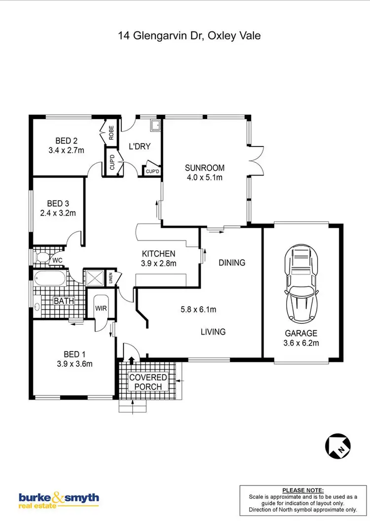 Floorplan of Homely house listing, 14 Glengarvin Drive, Tamworth NSW 2340