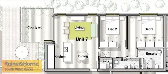 Floorplan of Homely unit listing, 7/2 Memorial Ave, South West Rocks NSW 2431
