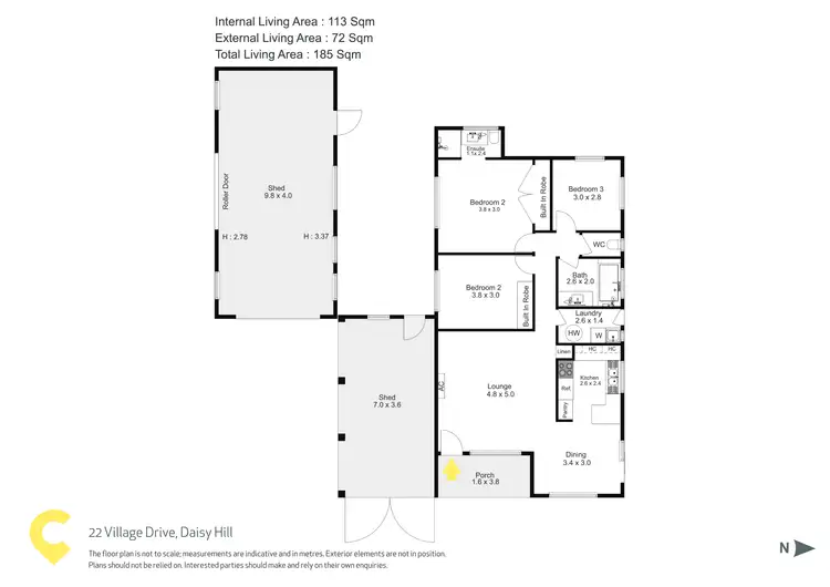 Floorplan of Homely house listing, 22 Village Drive, Daisy Hill QLD 4127