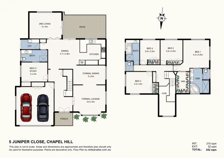 Floorplan of Homely house listing, 5 Juniper Close, Chapel Hill QLD 4069