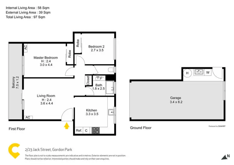 Floorplan of Homely unit listing, 2/23 Jack Street, Gordon Park QLD 4031