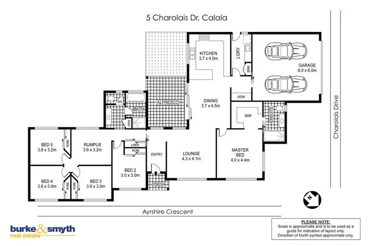 Floorplan of Homely house listing, 5 Charolais Drive, Tamworth NSW 2340