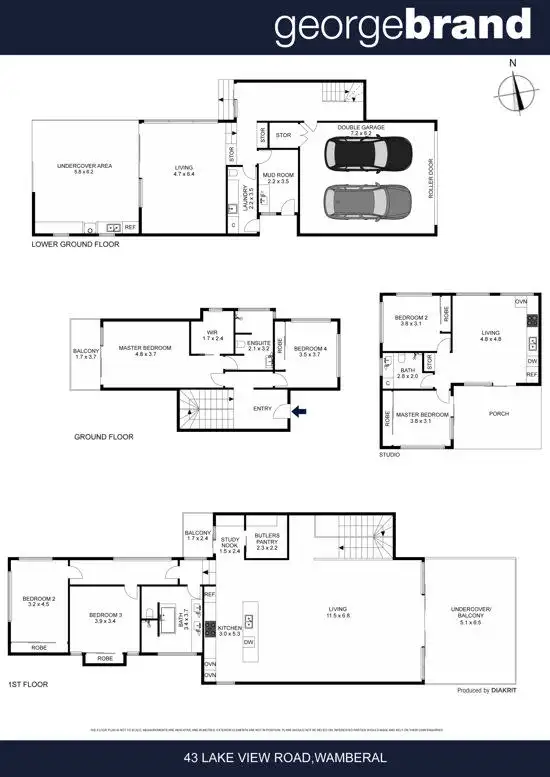 Floorplan of Homely house listing, 43 Lake View Road, Wamberal NSW 2260
