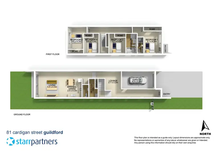 Floorplan of Homely house listing, 81 Cardigan Street, Guildford NSW 2161