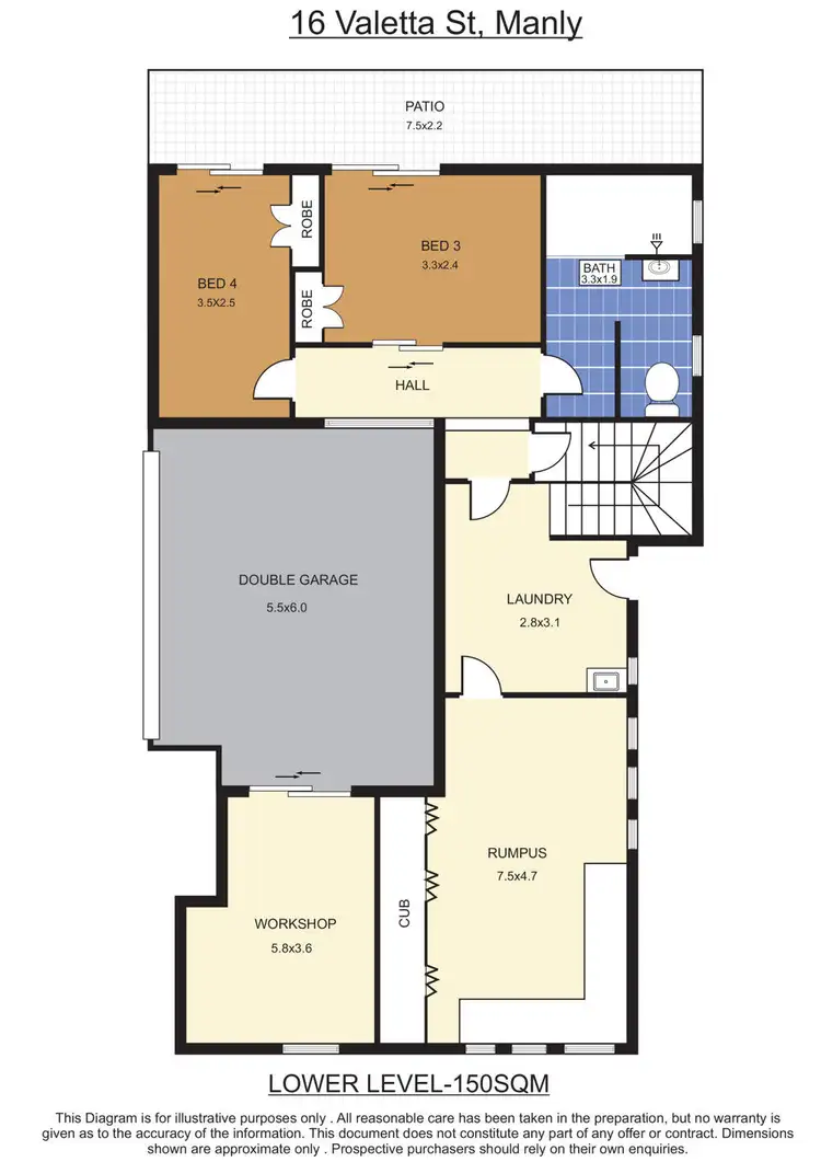 Floorplan of Homely house listing, 16 Valetta Street, Manly QLD 4179