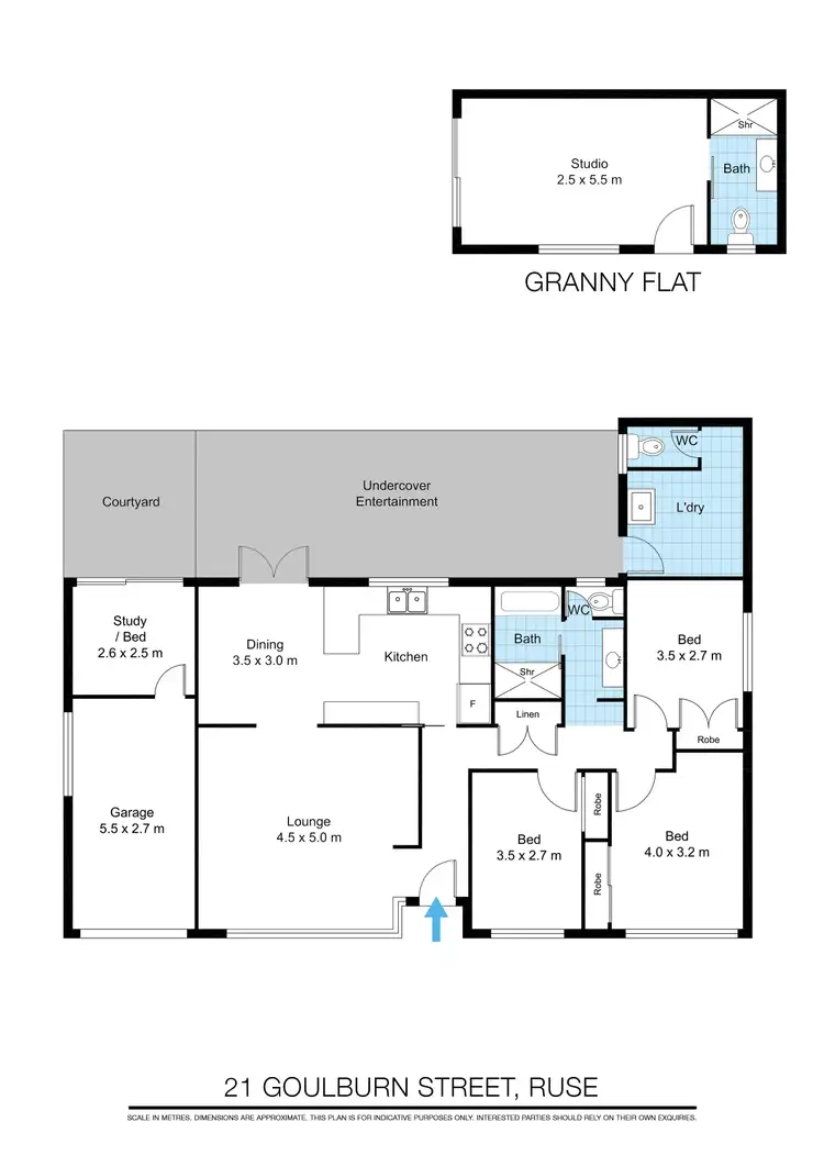 Floorplan of Homely house listing, 21 Goulburn St, Ruse NSW 2560