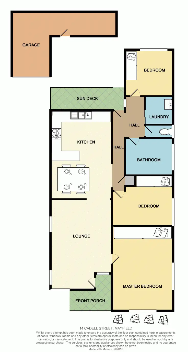 Floorplan of Homely house listing, 14 Cadell Avenue, Mayfield NSW 2304