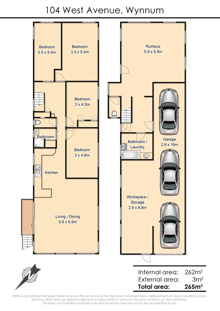 Floorplan of Homely house listing, 104 West Avenue, Wynnum QLD 4178