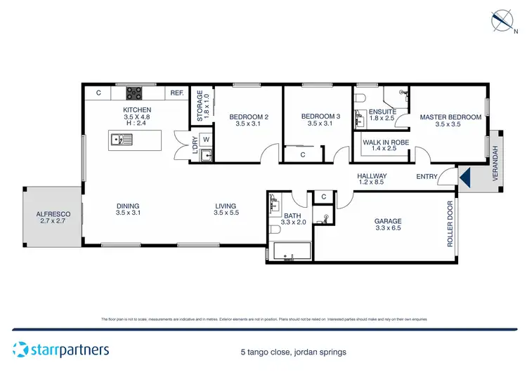 Floorplan of Homely house listing, 5 Tango Close, Jordan Springs NSW 2747