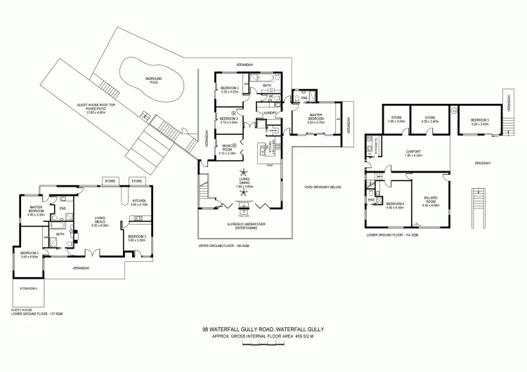 Floorplan of Homely house listing, 98 Waterfall Gully Road, Waterfall Gully SA 5066