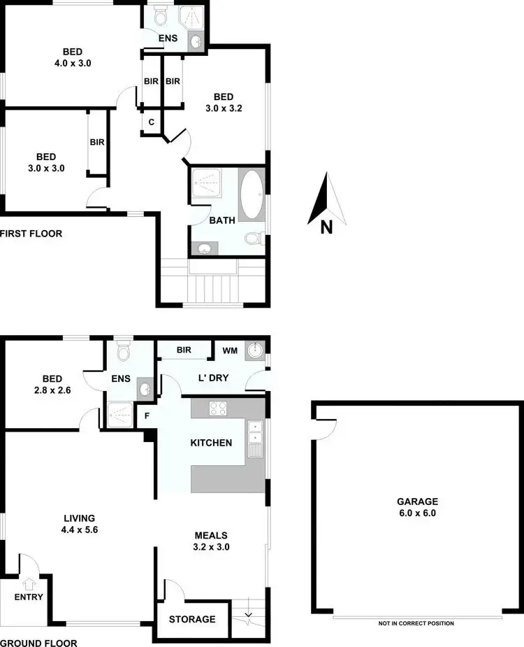 Floorplan of Homely townhouse listing, 2/73 Potter Street, Dandenong VIC 3175