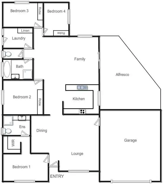 Floorplan of Homely house listing, 32 Polding Street, Yass NSW 2582