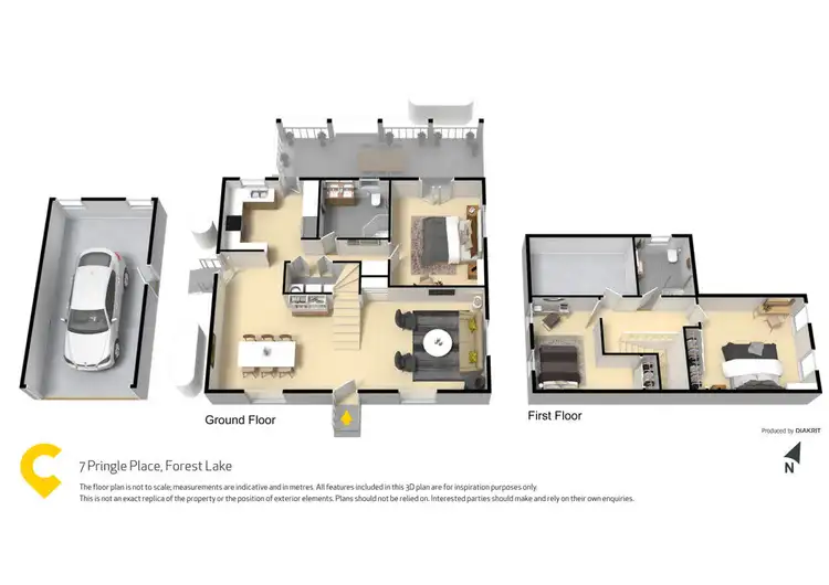 Floorplan of Homely house listing, 7 Pringle Place, Forest Lake QLD 4078