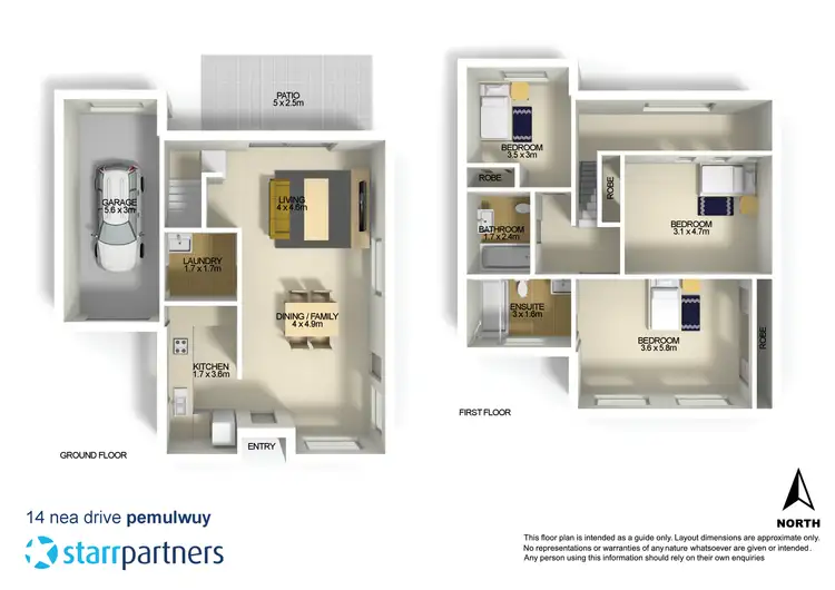 Floorplan of Homely house listing, 14 Nea Drive, Pemulwuy NSW 2145