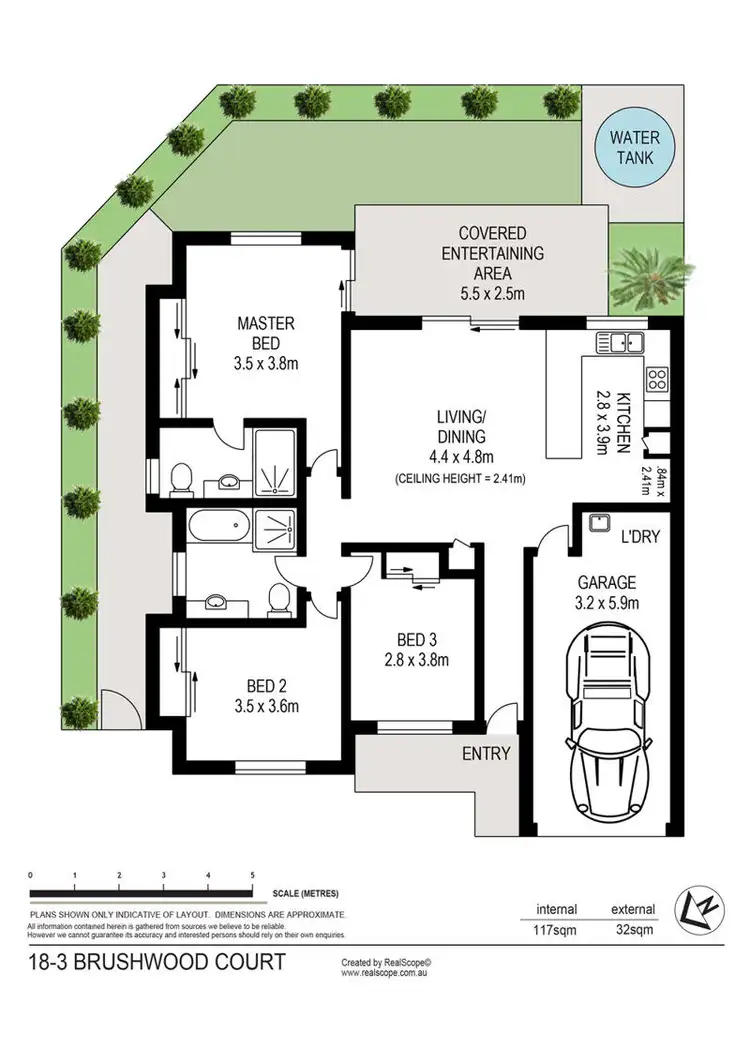 Floorplan of Homely unit listing, Unit 18, 3 Brushwood Court, Mango Hill QLD 4509