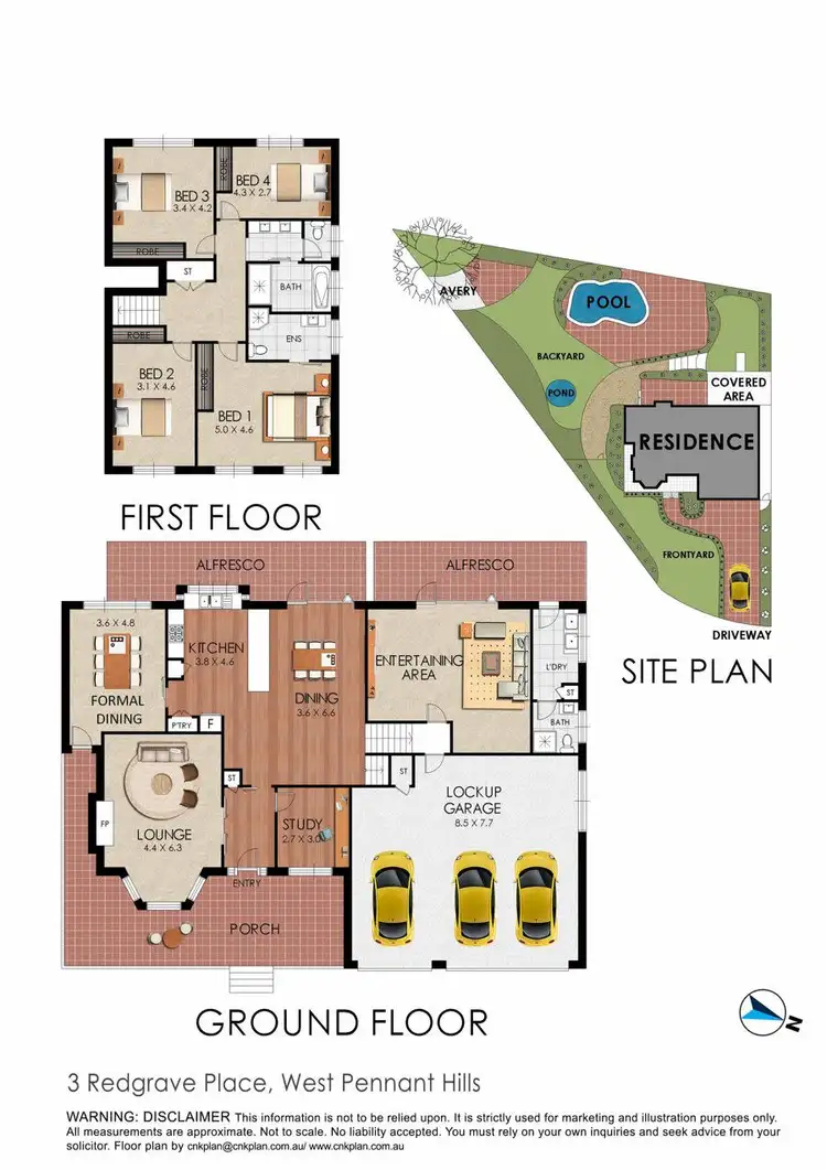 Floorplan of Homely house listing, 3 Redgrave Place, West Pennant Hills NSW 2125