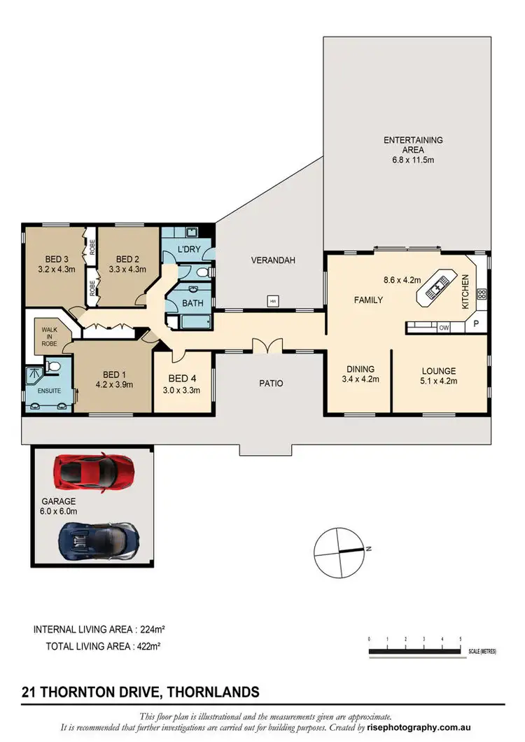 Floorplan of Homely house listing, 21 Thornton Drive, Thornlands QLD 4164
