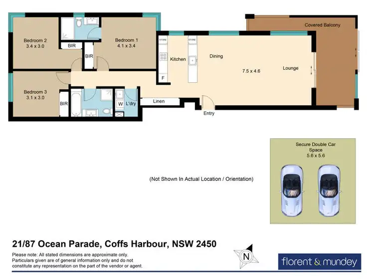 Floorplan of Homely apartment listing, 21/87 Ocean Pde, Coffs Harbour NSW 2450