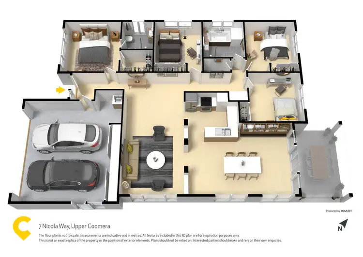 Floorplan of Homely house listing, 7 Nicola Way, Upper Coomera QLD 4209