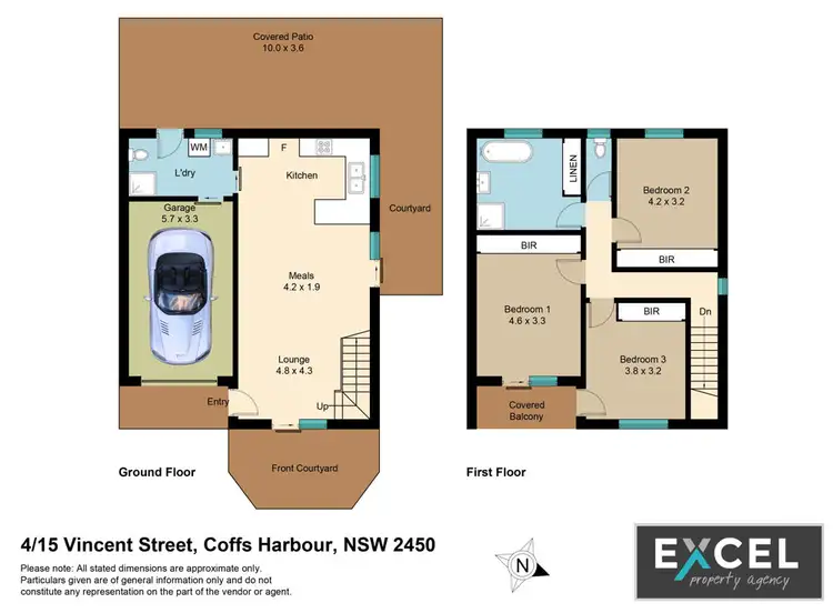 Floorplan of Homely townhouse listing, 4/15 Vincent Street, Coffs Harbour NSW 2450