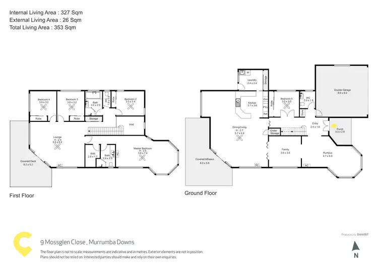 Floorplan of Homely house listing, 9 Mossglen Close, Murrumba Downs QLD 4503