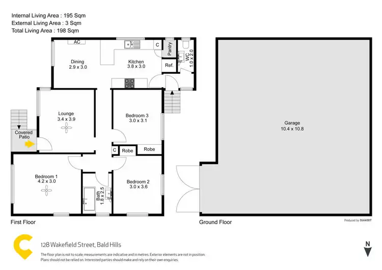 Floorplan of Homely house listing, 128 Wakefield Street, Bald Hills QLD 4036