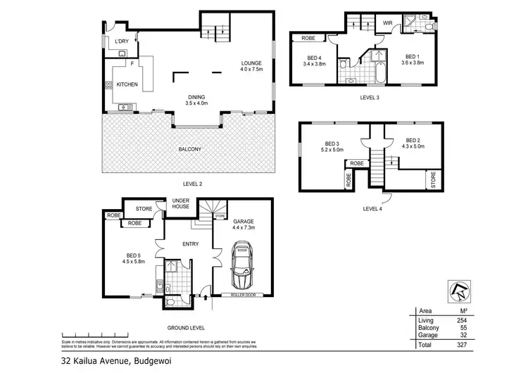 Floorplan of Homely house listing, 32 Kailua Ave, Budgewoi NSW 2262