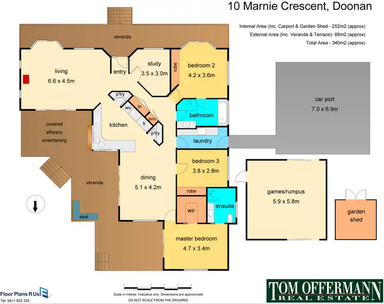 Floorplan of Homely house listing, 10 Marnie Crescent, Doonan QLD 4562