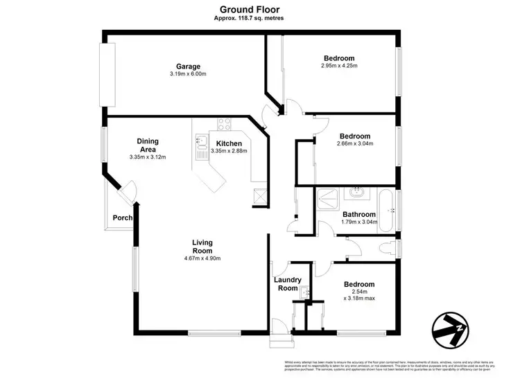 Floorplan of Homely villa listing, 1/7 Samuel Street, Woody Point QLD 4019